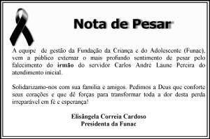 nota de pesar