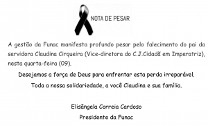 nota de pesar