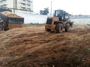 Execução de serviços de terraplanagem