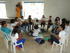 Adolescentes da Funac participam da 1º Conferência Livre de Saúde das Meninas. (Foto: Divulgação)