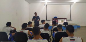 Turma do curso de barbeiro